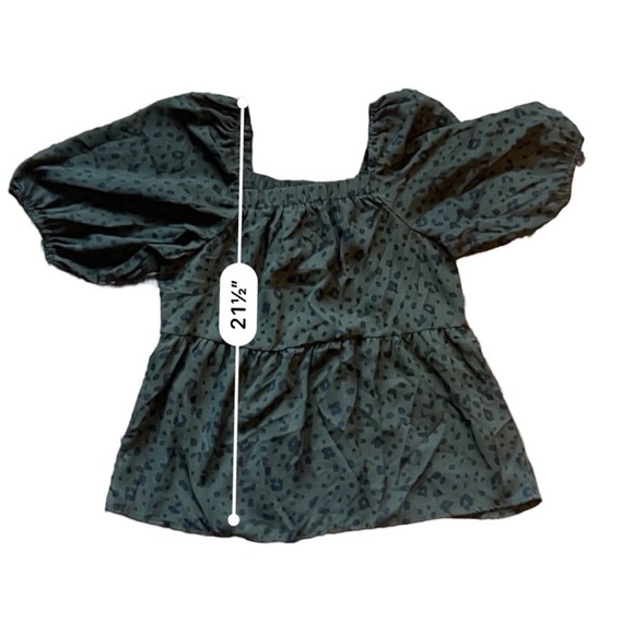 Bobae Puff Sleeve Tiered Blouse - S - Picture 6 of 7